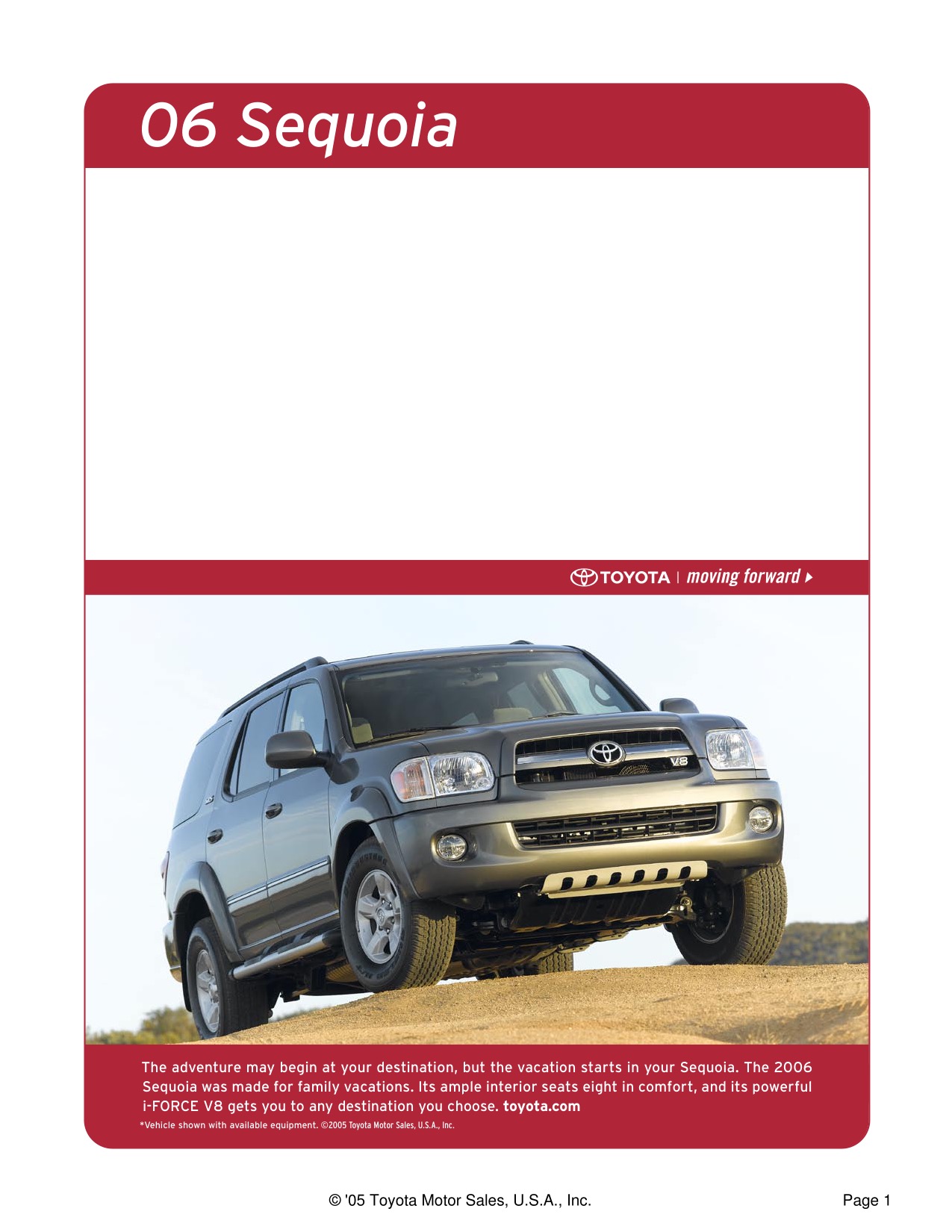 2006 Toyota Sequoia Brochure Page 14